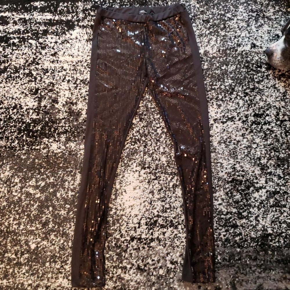 Black Sequin Leggings